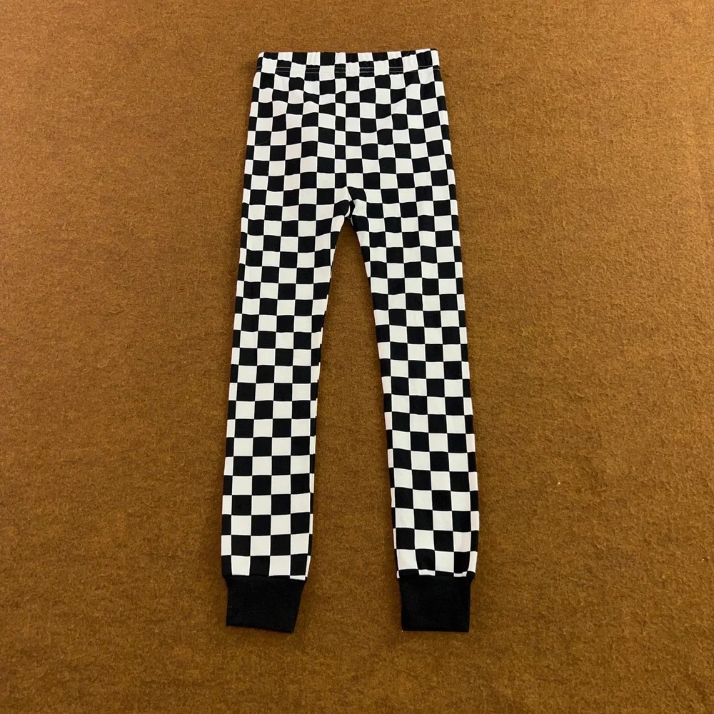 Old Navy Girls 6T Multi Checkered Floral Flare Legging Pants Lot NWT